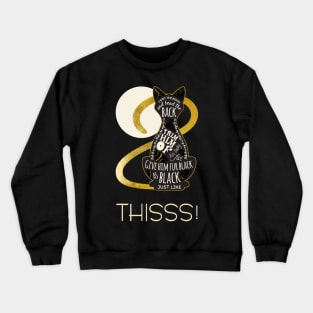 Hocus Pocus Cat Spell - Just. Like. This Crewneck Sweatshirt